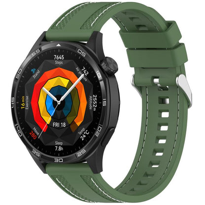 xDfind Stitching Silicone Sport Watch Band, 22mm
