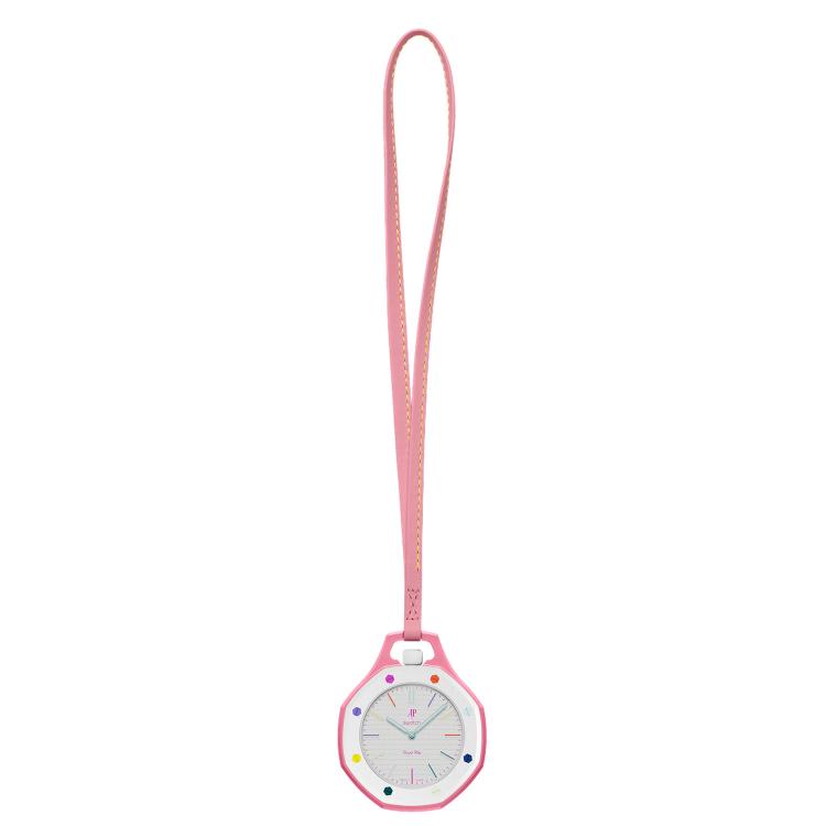 For Swatch Royal Pop xDfind Pocket Watch Calfskin Lanyard and Case, S 18cm, M 32cm, L 42cm