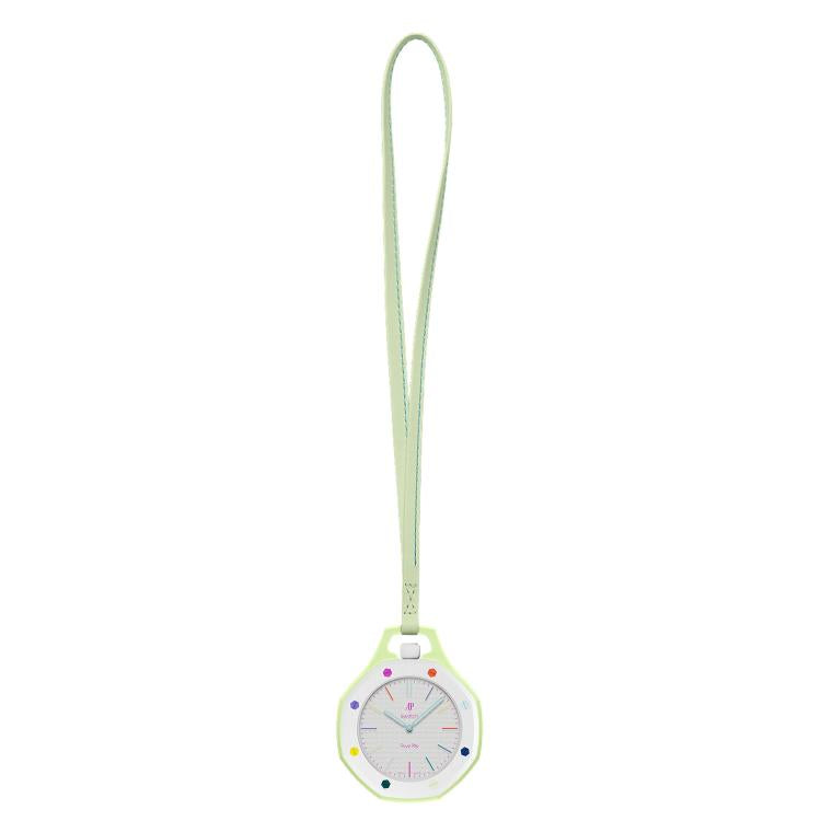For Swatch Royal Pop xDfind Pocket Watch Calfskin Lanyard and Case, S 18cm, M 32cm, L 42cm