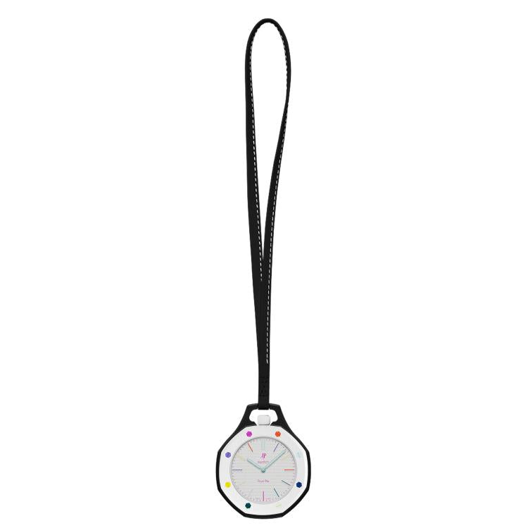 For Swatch Royal Pop xDfind Pocket Watch Calfskin Lanyard and Case, S 18cm, M 32cm, L 42cm