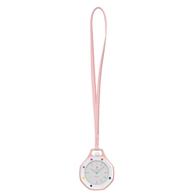 For Swatch Royal Pop xDfind Pocket Watch Calfskin Lanyard and Case, S 18cm, M 32cm, L 42cm