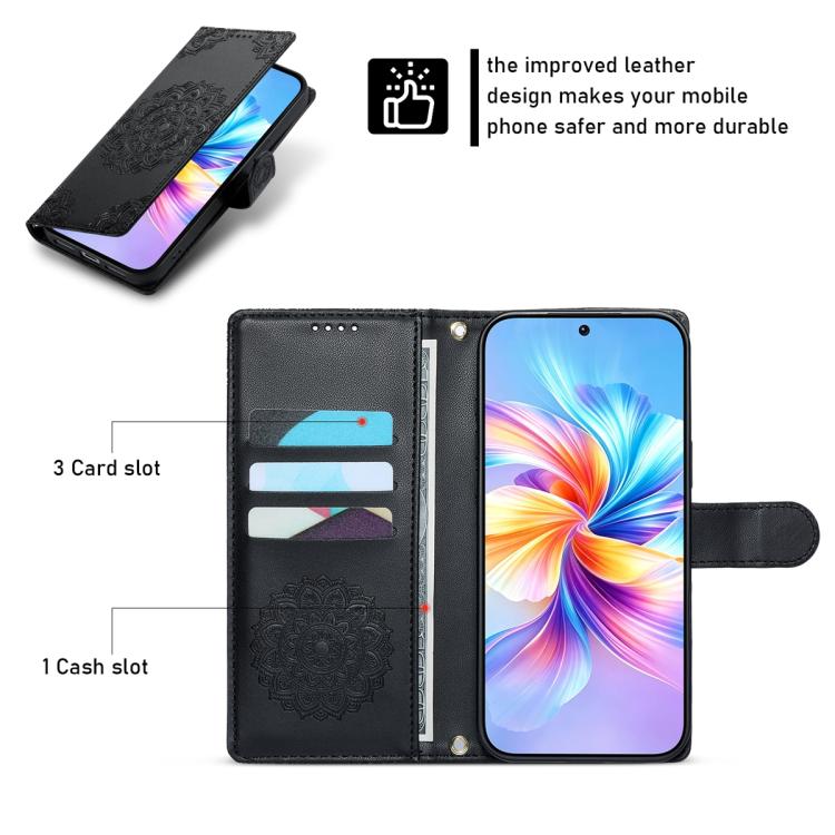Totem Embossed Magnetic Closure Vegan Leather Phone Case with Strap, For Galaxy S26+ 5G, For Galaxy S26 Edge 5G, For Galaxy S26 Ultra 5G, For Galaxy S26 5G, For Galaxy S25 FE 5G, For Galaxy S25 Edge 5G, For Galaxy S25 5G / S24 5G                       ...