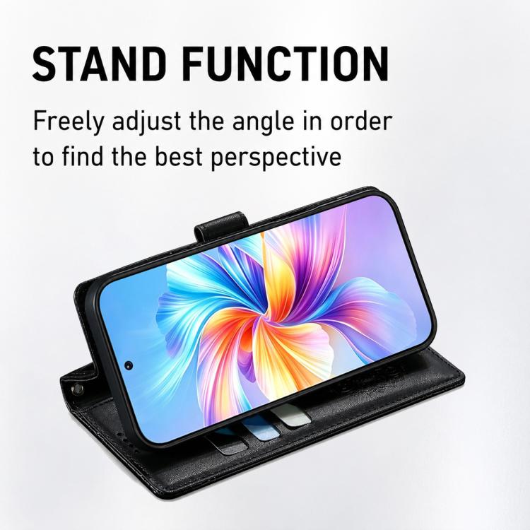 Totem Embossed Magnetic Closure Vegan Leather Phone Case with Strap, For Galaxy S26+ 5G, For Galaxy S26 Edge 5G, For Galaxy S26 Ultra 5G, For Galaxy S26 5G, For Galaxy S25 FE 5G, For Galaxy S25 Edge 5G, For Galaxy S25 5G / S24 5G                       ...