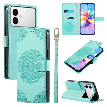 Totem Embossed Magnetic Closure Vegan Leather Phone Case with Strap, For Galaxy S26+ 5G, For Galaxy S26 Edge 5G, For Galaxy S26 Ultra 5G, For Galaxy S26 5G, For Galaxy S25 FE 5G, For Galaxy S25 Edge 5G, For Galaxy S25 5G / S24 5G                       ...