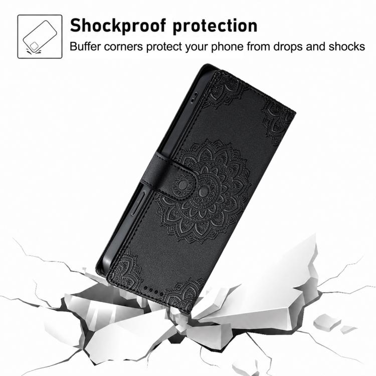 Totem Embossed Magnetic Closure Vegan Leather Phone Case with Strap, For Galaxy S20+ 5G, For Galaxy S20
