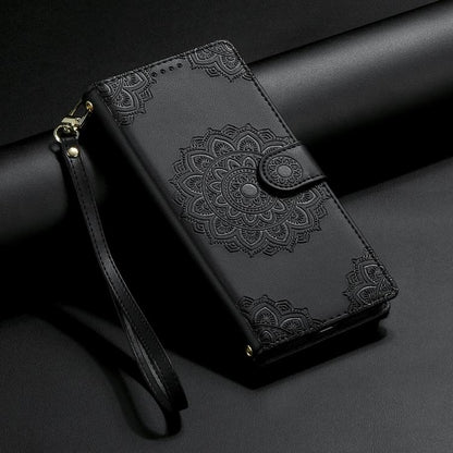 Totem Embossed Magnetic Closure Vegan Leather Phone Case with Strap, For Galaxy S20+ 5G, For Galaxy S20