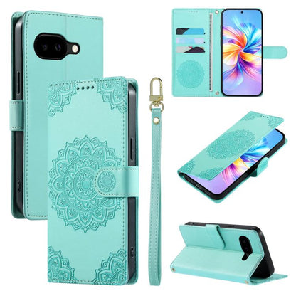 Totem Embossed Magnetic Closure Vegan Leather Phone Case with Strap, For Google Pixel 11 Pro XL, For Google Pixel 11 / 11 Pro, For Google Pixel 10a, For Google Pixel 9a, For Google Pixel 9 Pro XL, For Google Pixel 9, For Google Pixel 8a                ...