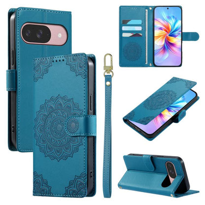 Totem Embossed Magnetic Closure Vegan Leather Phone Case with Strap, For Google Pixel 11 Pro XL, For Google Pixel 11 / 11 Pro, For Google Pixel 10a, For Google Pixel 9a, For Google Pixel 9 Pro XL, For Google Pixel 9, For Google Pixel 8a                ...