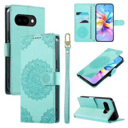Totem Embossed Magnetic Closure Vegan Leather Phone Case with Strap, For Google Pixel 11 Pro XL, For Google Pixel 11 / 11 Pro, For Google Pixel 10a, For Google Pixel 9a, For Google Pixel 9 Pro XL, For Google Pixel 9, For Google Pixel 8a                ...