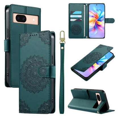 Totem Embossed Magnetic Closure Vegan Leather Phone Case with Strap, For Google Pixel 11 Pro XL, For Google Pixel 11 / 11 Pro, For Google Pixel 10a, For Google Pixel 9a, For Google Pixel 9 Pro XL, For Google Pixel 9, For Google Pixel 8a                ...