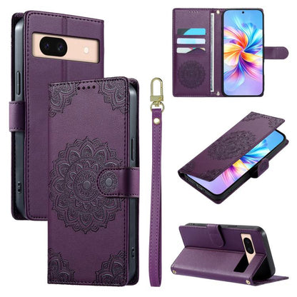 Totem Embossed Magnetic Closure Vegan Leather Phone Case with Strap, For Google Pixel 11 Pro XL, For Google Pixel 11 / 11 Pro, For Google Pixel 10a, For Google Pixel 9a, For Google Pixel 9 Pro XL, For Google Pixel 9, For Google Pixel 8a                ...