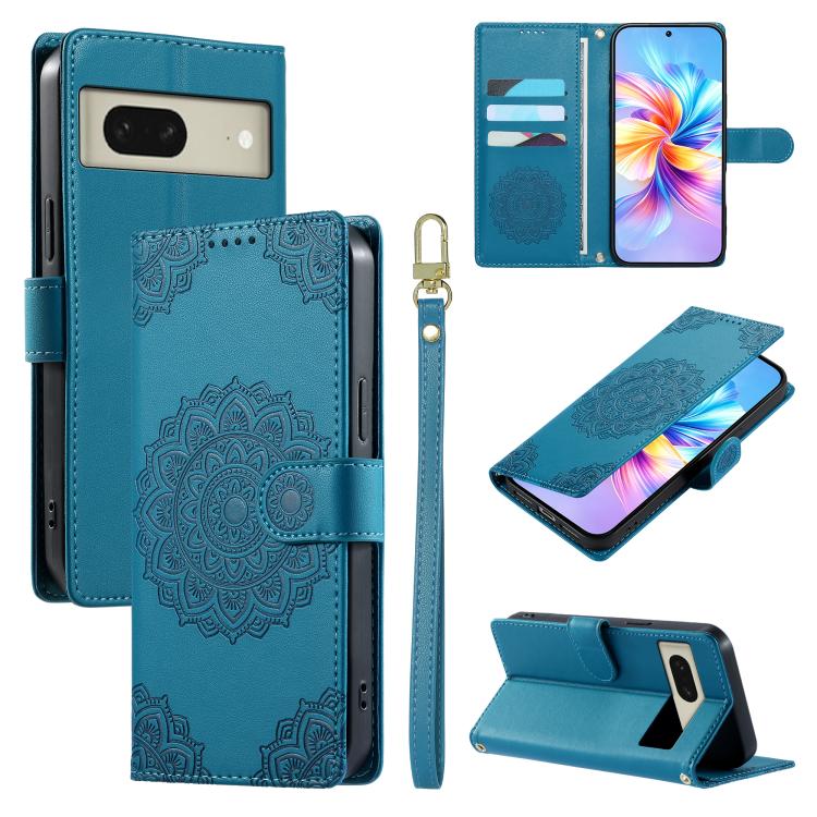Totem Embossed Magnetic Closure Vegan Leather Phone Case with Strap, For Google Pixel 11 Pro XL, For Google Pixel 11 / 11 Pro, For Google Pixel 10a, For Google Pixel 9a, For Google Pixel 9 Pro XL, For Google Pixel 9, For Google Pixel 8a                ...