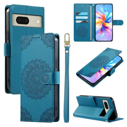 Totem Embossed Magnetic Closure Vegan Leather Phone Case with Strap, For Google Pixel 11 Pro XL, For Google Pixel 11 / 11 Pro, For Google Pixel 10a, For Google Pixel 9a, For Google Pixel 9 Pro XL, For Google Pixel 9, For Google Pixel 8a                ...