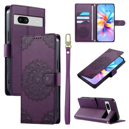 Totem Embossed Magnetic Closure Vegan Leather Phone Case with Strap, For Google Pixel 11 Pro XL, For Google Pixel 11 / 11 Pro, For Google Pixel 10a, For Google Pixel 9a, For Google Pixel 9 Pro XL, For Google Pixel 9, For Google Pixel 8a                ...