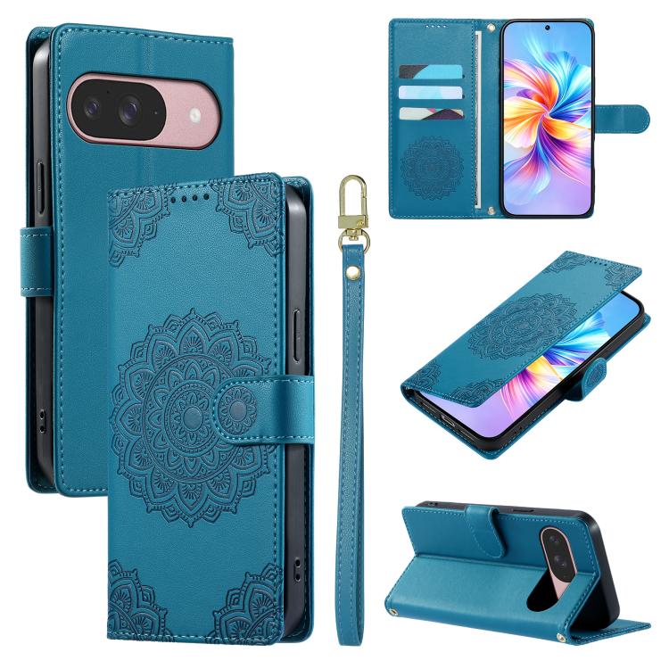 Totem Embossed Magnetic Closure Vegan Leather Phone Case with Strap, For Google Pixel 11 Pro XL, For Google Pixel 11 / 11 Pro, For Google Pixel 10a, For Google Pixel 9a, For Google Pixel 9 Pro XL, For Google Pixel 9, For Google Pixel 8a                ...