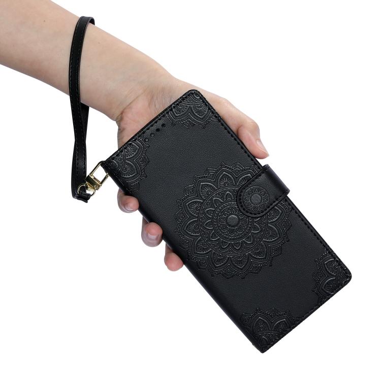 Totem Embossed Magnetic Closure Vegan Leather Phone Case with Strap, For Google Pixel 11 Pro XL, For Google Pixel 11 / 11 Pro, For Google Pixel 10a, For Google Pixel 9a, For Google Pixel 9 Pro XL, For Google Pixel 9, For Google Pixel 8a                ...