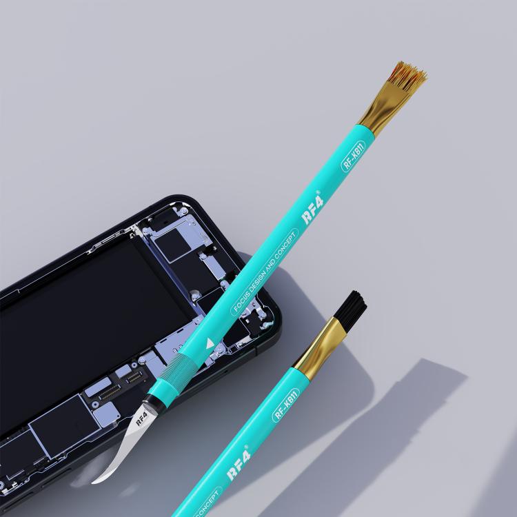 RF4 RF-KB11 3D Tin Scraping Blade and Anti-Static Glue Removal Brush Set, RF-KB11