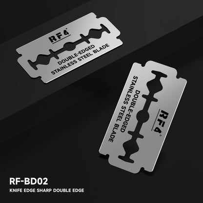 RF4 RF-BD02 100pcs Stainless Steel Double-Sided Blades for Screen / Frame / Glue Removal, RF-BD02