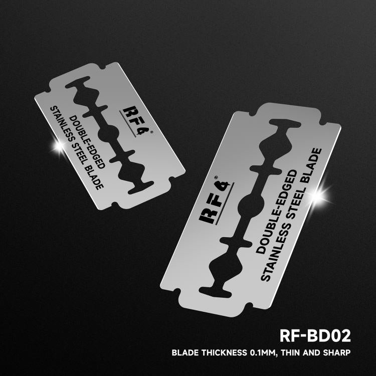 RF4 RF-BD02 100pcs Stainless Steel Double-Sided Blades for Screen / Frame / Glue Removal, RF-BD02