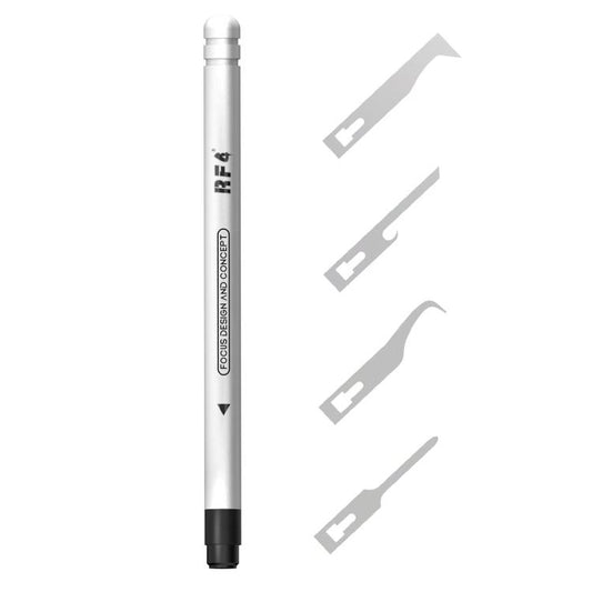 RF4 RF-HD11A 4-in-1 Scraper Knife Blades Set with Hnadle for PCB Glue Remover / Prying Dismantling, RF-HD11A