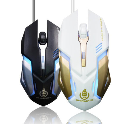 SHIPADOO S150 4D 1600 DPI Ergonomic Optical USB Wired Mouse
