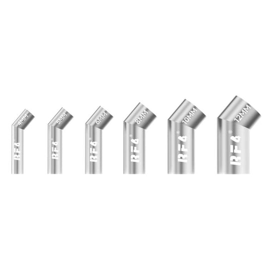 For 861DW / 861Pro Hot Air Gun Rework Station RF4 RF-R6A Angled Air Gun Nozzle Kit Set