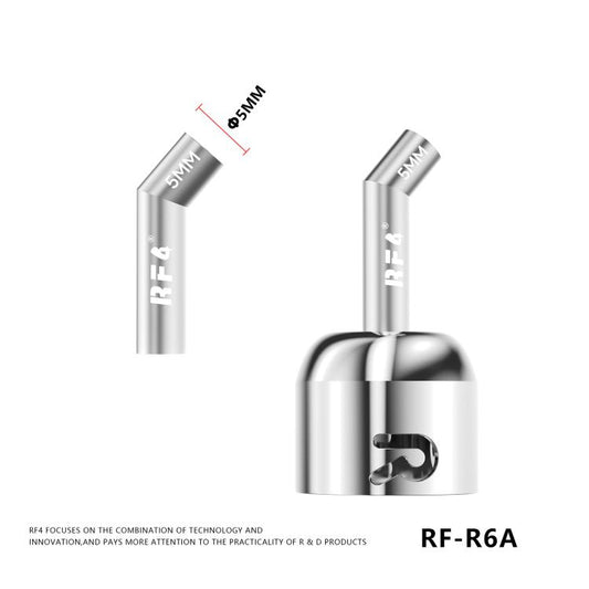 For 861DW / 861Pro Hot Air Gun Rework Station RF4 RF-R6A Angled Air Gun Nozzle Kit Set