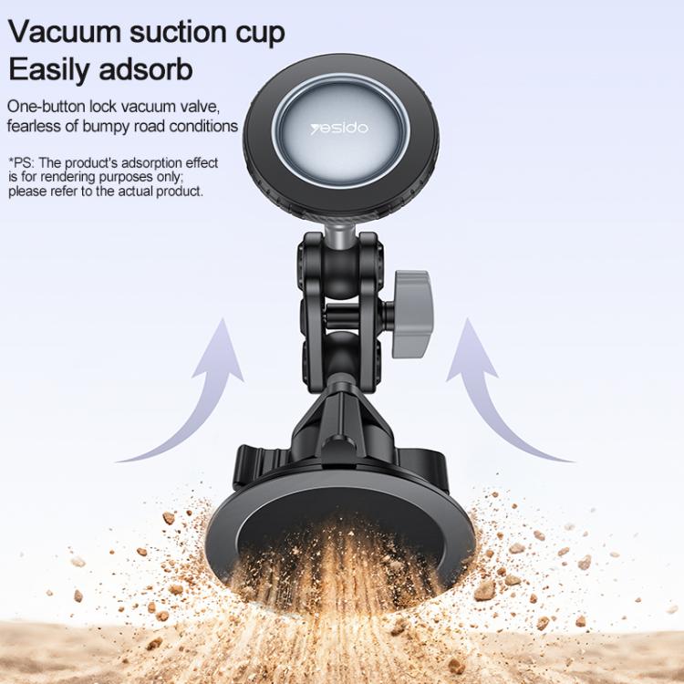 Yesido C281 Car Suction Cup Strong Magnetic Phone Shooting Holder Standard Version, C281