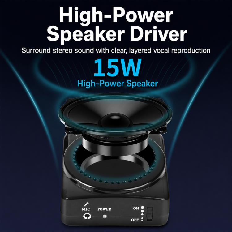 J-801 Portable Waist Hanging Microphone Teaching Voice Amplifier, J-801