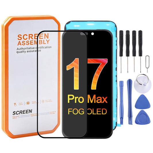 Écran OLED HXL FOG, Pour iPhone 17 Pro Max, Pour iPhone 17 Pro, Pour iPhone 17, Pour iPhone 16 Pro Max, Pour iPhone 16 Pro, Pour iPhone 15 Pro Max, Pour iPhone 15 Pro, Pour iPhone 14 Pro, Pour iPhone 14 Pro Max