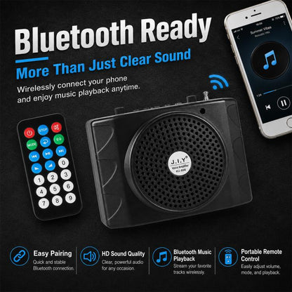 KU-898 Bluetooth Portable Microphone Teaching Voice Amplifier, US Plug, EU Plug, UK Plug
