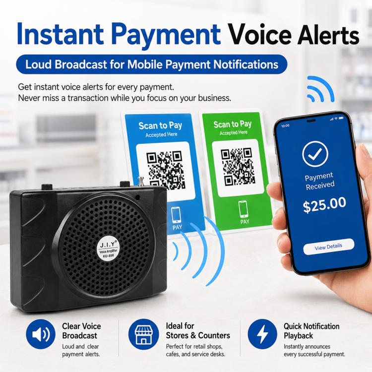 KU-898 Bluetooth Portable Microphone Teaching Voice Amplifier, US Plug, EU Plug, UK Plug