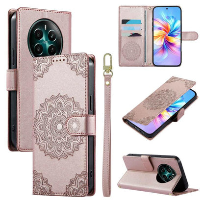 Totem Embossed Magnetic Closure Vegan Leather Phone Case with Strap, For Realme C75 4G / 14X 5G, For Realme C63 4G / Narzo N63 4G, For Realme 13+, For Realme 12+ / 12 4G / 13 4G, For Realme 13 Pro / 13 Pro+, For Realme 12 5G / 12X 5G / C65 5G          ...