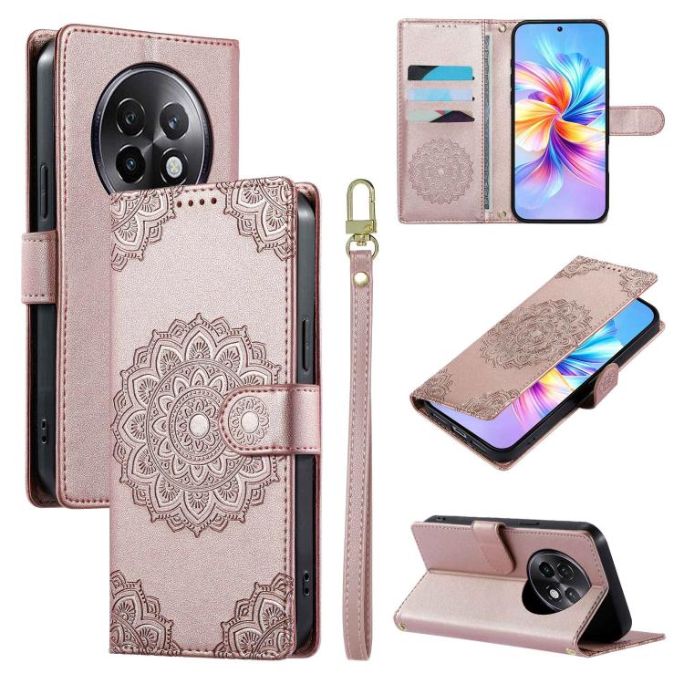 Totem Embossed Magnetic Closure Vegan Leather Phone Case with Strap, For Realme C75 4G / 14X 5G, For Realme C63 4G / Narzo N63 4G, For Realme 13+, For Realme 12+ / 12 4G / 13 4G, For Realme 13 Pro / 13 Pro+, For Realme 12 5G / 12X 5G / C65 5G          ...