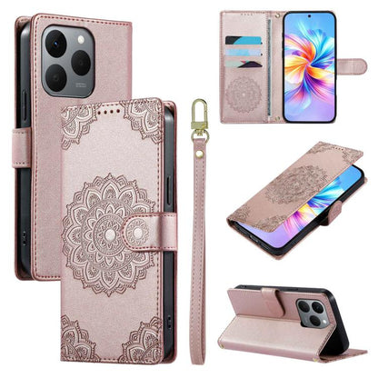 Totem Embossed Magnetic Closure Vegan Leather Phone Case with Strap, For Realme 16T 5G, For Realme C100 4G, For Realme C85 / 15X / C83 5G, For Realme 16 5G, For Realme 16 Pro+ 5G, For Realme 16 Pro 5G, For Realme C85 Pro 4G, For Realme 15T 5G          ...