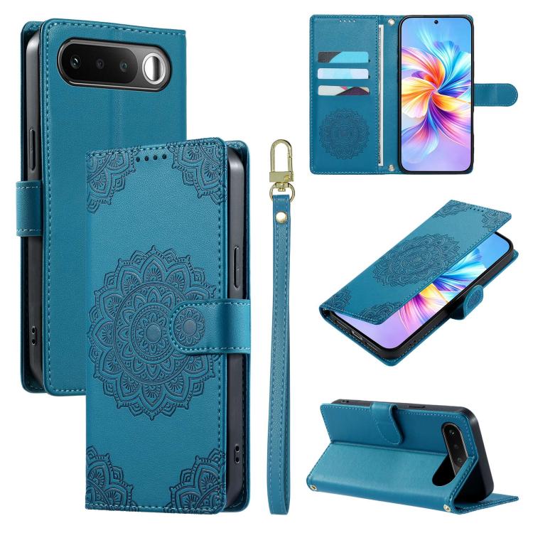 Totem Embossed Magnetic Closure Vegan Leather Phone Case with Strap, For Realme 16T 5G, For Realme C100 4G, For Realme C85 / 15X / C83 5G, For Realme 16 5G, For Realme 16 Pro+ 5G, For Realme 16 Pro 5G, For Realme C85 Pro 4G, For Realme 15T 5G          ...