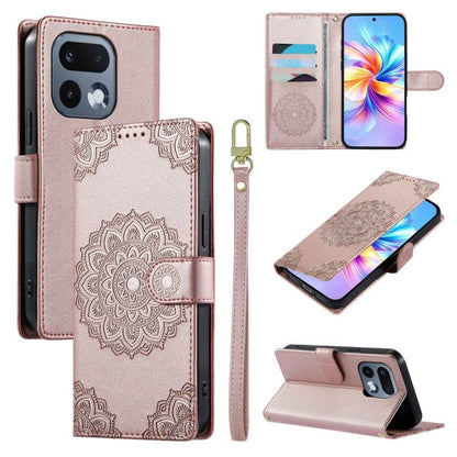 Totem Embossed Magnetic Closure Vegan Leather Phone Case with Strap, For Realme 16T 5G, For Realme C100 4G, For Realme C85 / 15X / C83 5G, For Realme 16 5G, For Realme 16 Pro+ 5G, For Realme 16 Pro 5G, For Realme C85 Pro 4G, For Realme 15T 5G          ...