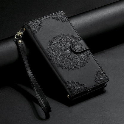 Totem Embossed Magnetic Closure Vegan Leather Phone Case with Strap, For Realme C75 4G / 14X 5G, For Realme C63 4G / Narzo N63 4G, For Realme 13+, For Realme 12+ / 12 4G / 13 4G, For Realme 13 Pro / 13 Pro+, For Realme 12 5G / 12X 5G / C65 5G          ...