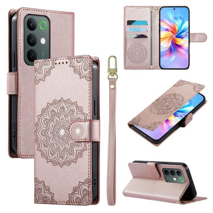 Totem Embossed Magnetic Closure Vegan Leather Phone Case with Strap, For Realme 16T 5G, For Realme C100 4G, For Realme C85 / 15X / C83 5G, For Realme 16 5G, For Realme 16 Pro+ 5G, For Realme 16 Pro 5G, For Realme C85 Pro 4G, For Realme 15T 5G          ...
