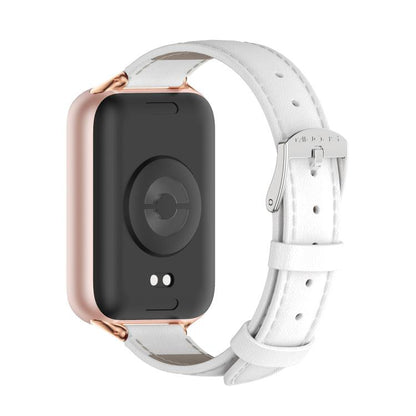 MIJOBS Top Grain Cowhide Watch Band, For Xiaomi Band 10 Pro / Redmi Watch 6 / 5