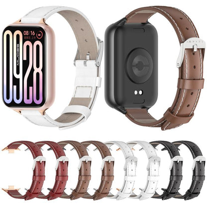 MIJOBS Top Grain Cowhide Watch Band, For Xiaomi Band 10 Pro / Redmi Watch 6 / 5