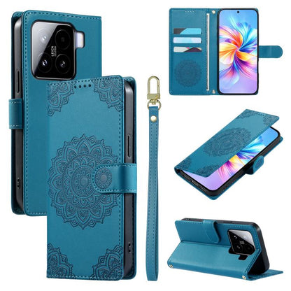 Totem Embossed Magnetic Closure Vegan Leather Phone Case with Strap, For Xiaomi Poco M7 4G 171mm, For Xiaomi 15T Pro 5G, For Xiaomi 15T 5G, For Xiaomi Poco F7 / Redmi Turbo 4 Pro, For Xiaomi 15 Ultra, For Xiaomi Poco X7 Pro / Redmi Turbo 4             ...