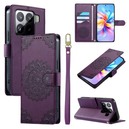 Totem Embossed Magnetic Closure Vegan Leather Phone Case with Strap, For Xiaomi Poco M7 4G 171mm, For Xiaomi 15T Pro 5G, For Xiaomi 15T 5G, For Xiaomi Poco F7 / Redmi Turbo 4 Pro, For Xiaomi 15 Ultra, For Xiaomi Poco X7 Pro / Redmi Turbo 4             ...