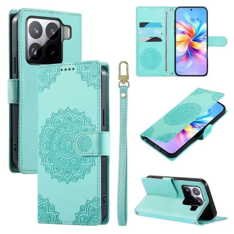 Totem Embossed Magnetic Closure Vegan Leather Phone Case with Strap, For Xiaomi Poco M7 4G 171mm, For Xiaomi 15T Pro 5G, For Xiaomi 15T 5G, For Xiaomi Poco F7 / Redmi Turbo 4 Pro, For Xiaomi 15 Ultra, For Xiaomi Poco X7 Pro / Redmi Turbo 4             ...