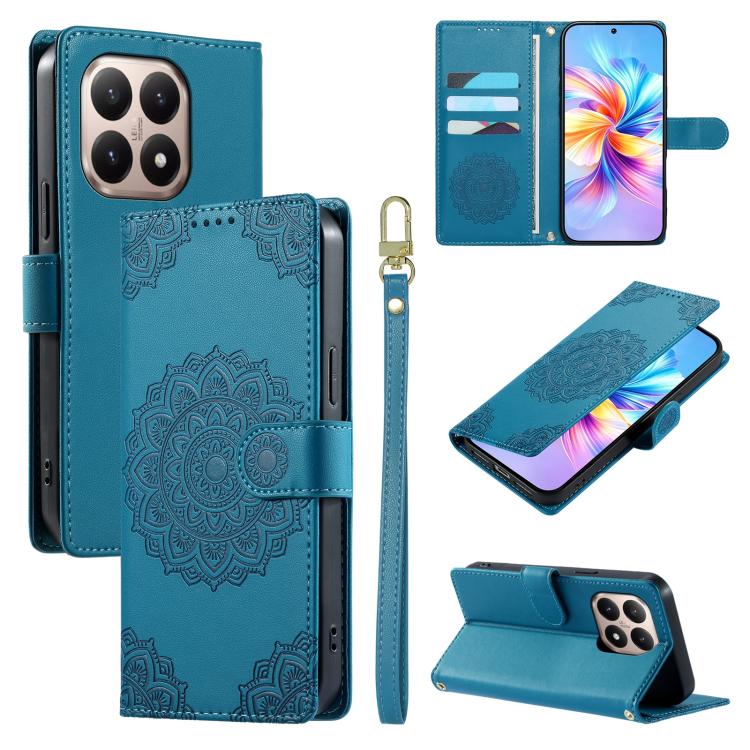 Totem Embossed Magnetic Closure Vegan Leather Phone Case with Strap, For Xiaomi Poco M7 4G 171mm, For Xiaomi 15T Pro 5G, For Xiaomi 15T 5G, For Xiaomi Poco F7 / Redmi Turbo 4 Pro, For Xiaomi 15 Ultra, For Xiaomi Poco X7 Pro / Redmi Turbo 4             ...