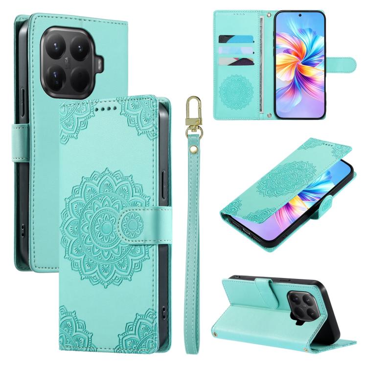 Totem Embossed Magnetic Closure Vegan Leather Phone Case with Strap, For Xiaomi Poco M7 4G 171mm, For Xiaomi 15T Pro 5G, For Xiaomi 15T 5G, For Xiaomi Poco F7 / Redmi Turbo 4 Pro, For Xiaomi 15 Ultra, For Xiaomi Poco X7 Pro / Redmi Turbo 4             ...