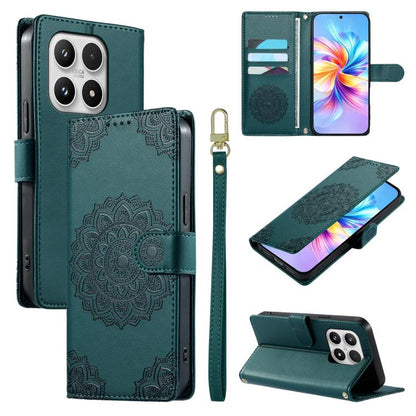 Totem Embossed Magnetic Closure Vegan Leather Phone Case with Strap, For Xiaomi 17 Max, For Xiaomi 17T Pro 5G, For Xiaomi 17T 5G, For Xiaomi Poco X8 Pro Max / Redmi Turbo 5 Max, For Xiaomi Poco X8 Pro 5G / Redmi Turbo 5 5G, For Xiaomi 17 Ultra         ...