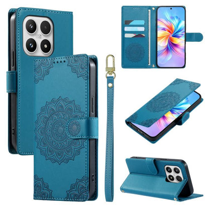 Totem Embossed Magnetic Closure Vegan Leather Phone Case with Strap, For Xiaomi 17 Max, For Xiaomi 17T Pro 5G, For Xiaomi 17T 5G, For Xiaomi Poco X8 Pro Max / Redmi Turbo 5 Max, For Xiaomi Poco X8 Pro 5G / Redmi Turbo 5 5G, For Xiaomi 17 Ultra         ...