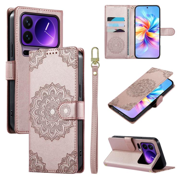 Totem Embossed Magnetic Closure Vegan Leather Phone Case with Strap, For Xiaomi 17 Max, For Xiaomi 17T Pro 5G, For Xiaomi 17T 5G, For Xiaomi Poco X8 Pro Max / Redmi Turbo 5 Max, For Xiaomi Poco X8 Pro 5G / Redmi Turbo 5 5G, For Xiaomi 17 Ultra         ...