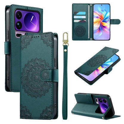 Totem Embossed Magnetic Closure Vegan Leather Phone Case with Strap, For Xiaomi 17 Max, For Xiaomi 17T Pro 5G, For Xiaomi 17T 5G, For Xiaomi Poco X8 Pro Max / Redmi Turbo 5 Max, For Xiaomi Poco X8 Pro 5G / Redmi Turbo 5 5G, For Xiaomi 17 Ultra         ...